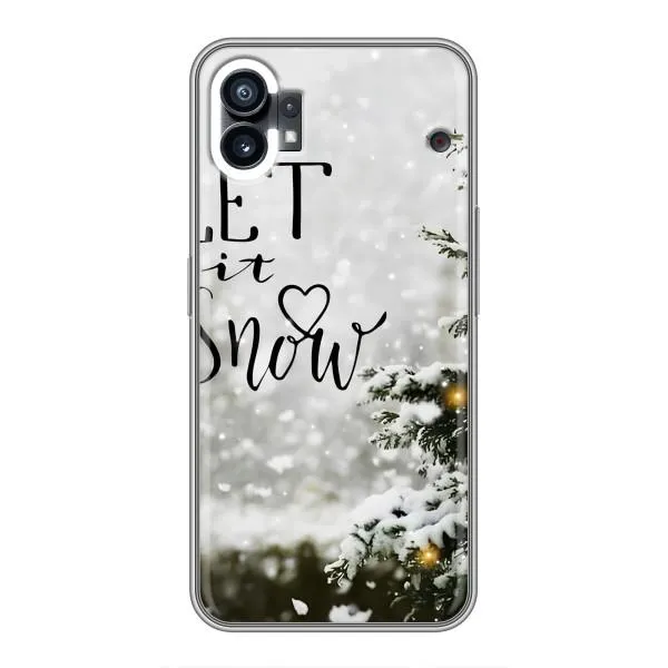 Чехол с принтом «Let it snow» для Nothing Phone 1