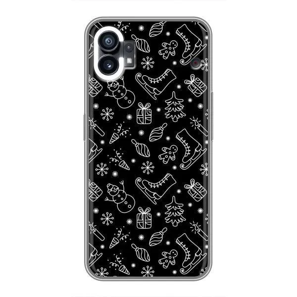 Чехол с принтом «Новогодний фон» для Nothing Phone 1