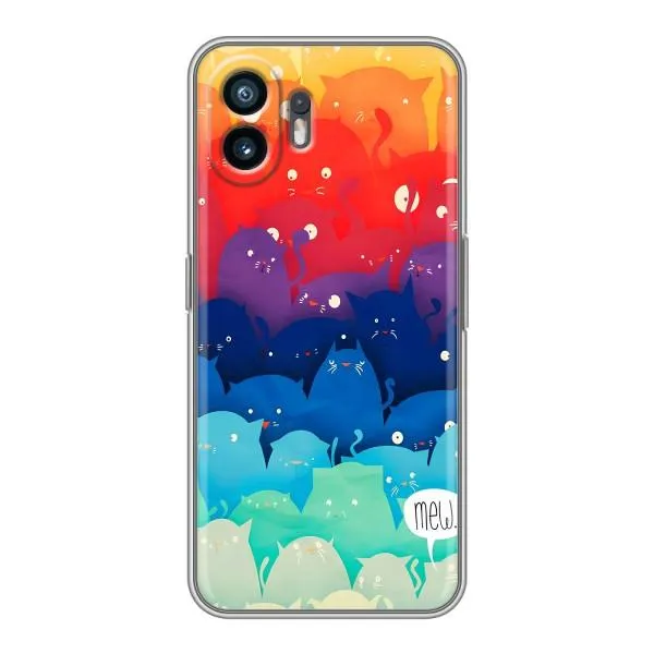 Чехол с принтом «Mew» для Nothing Phone 2