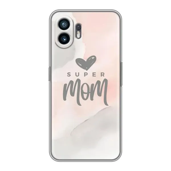 Чехол с принтом «Супер мама» для Nothing Phone 2