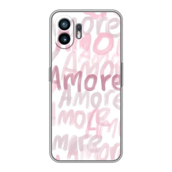 Чохол з принтом «Аморе любов» для Nothing Phone 2