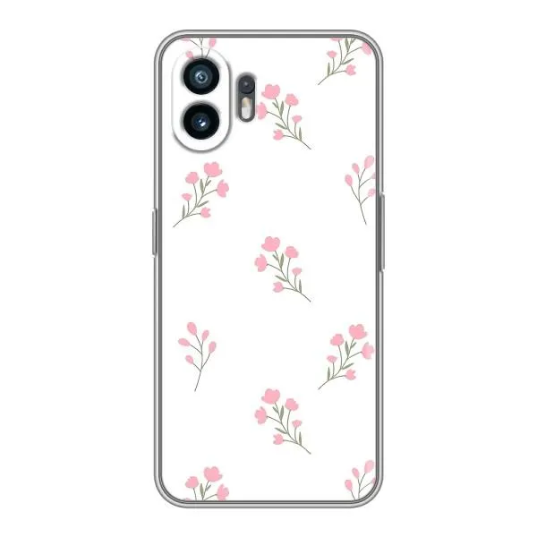 Чохол з принтом «Рожеві квіти» для Nothing Phone 2