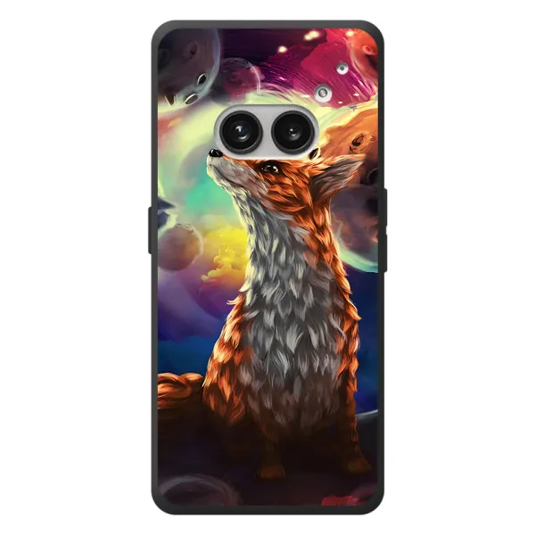 Чехол с принтом «Лисица в космосе» для Nothing Phone (2a) Plus