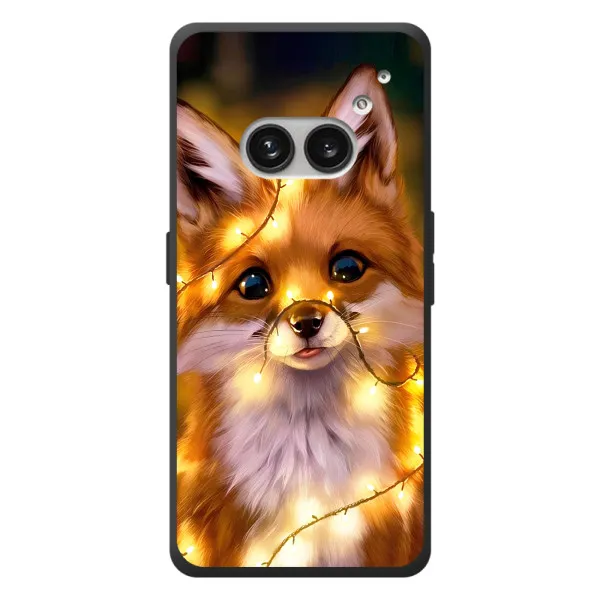 Чехол с принтом «Лисичка в гирляндах» для Nothing Phone (2a) Plus
