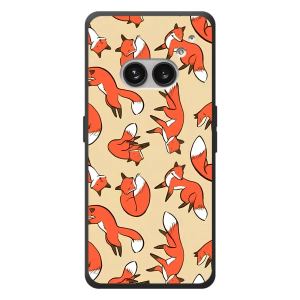 Чехол с принтом «Лисички» для Nothing Phone (2a) Plus