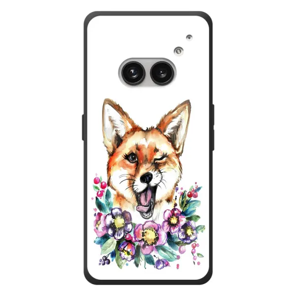 Чехол с принтом «Веселая лисичка» для Nothing Phone (2a) Plus