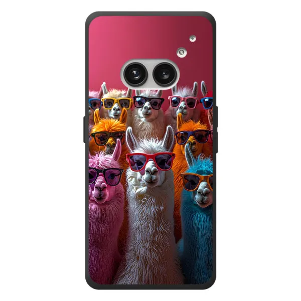Чехол с принтом «Ламы в очках» для Nothing Phone (2a) Plus
