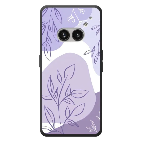 Чехол с принтом «Фиолетовые листья абстракция» для Nothing Phone (2a) Plus