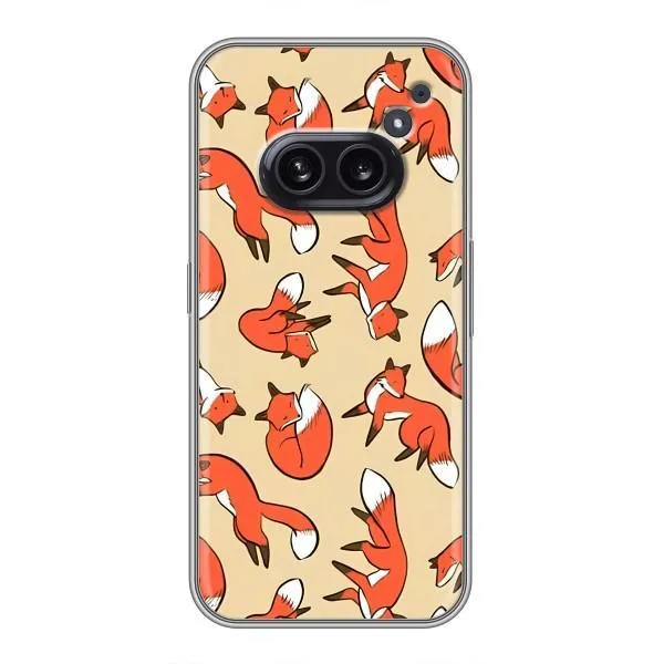 Чехол с принтом «Лисички» для Nothing Phone 2a Чехол с принтом «Лисички» для Nothing Phone 2a