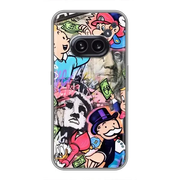 Чехол с принтом «Monopoly man» для Nothing Phone 2a Чехол с принтом «Monopoly man» для Nothing Phone 2a