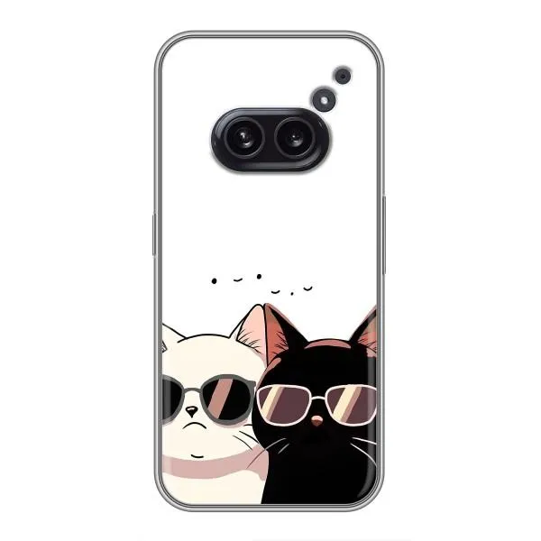 Чехол с принтом «Коты в очках» для Nothing Phone 2a Чехол с принтом «Коты в очках» для Nothing Phone 2a