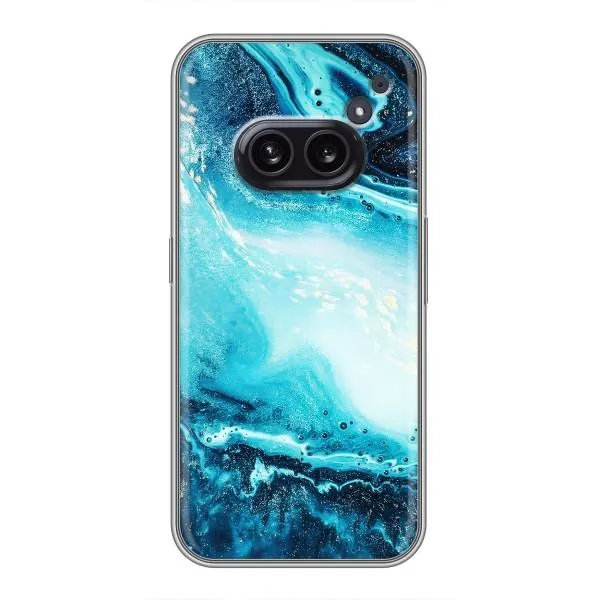 Чехол с принтом «Голубой мрамор» для Nothing Phone 2a