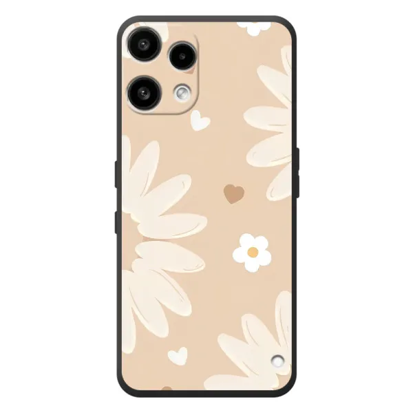 Чехол с принтом «Бежевые цветы» для Nothing Phone (3a) Lite
