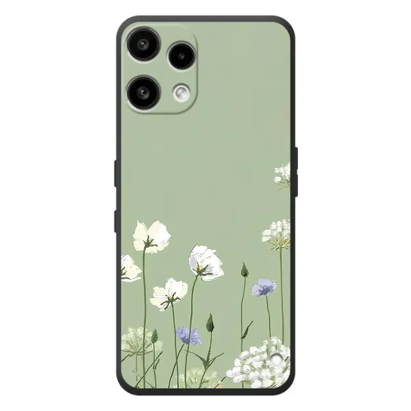 Чехол с принтом «Цветы на зеленом» для Nothing Phone (3a) Lite