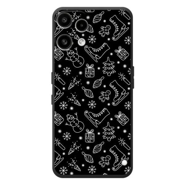 Чехол с принтом «Новогодний фон» для Nothing Phone (3a) Lite