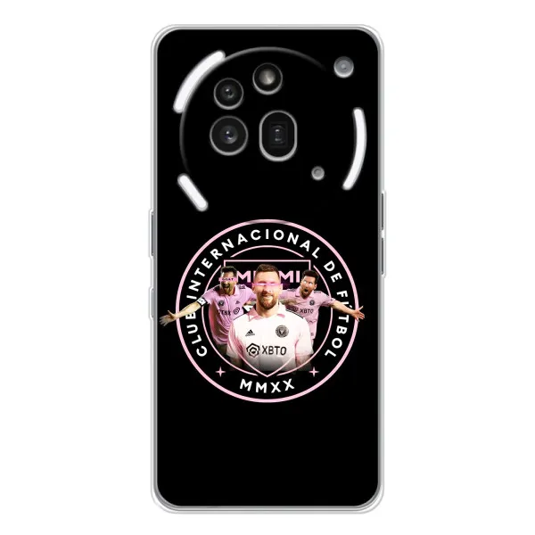Чохол з принтом «Мессі в лого» для Nothing Phone (3a) Pro Чохол з принтом «Мессі в лого» для Nothing Phone (3a) Pro