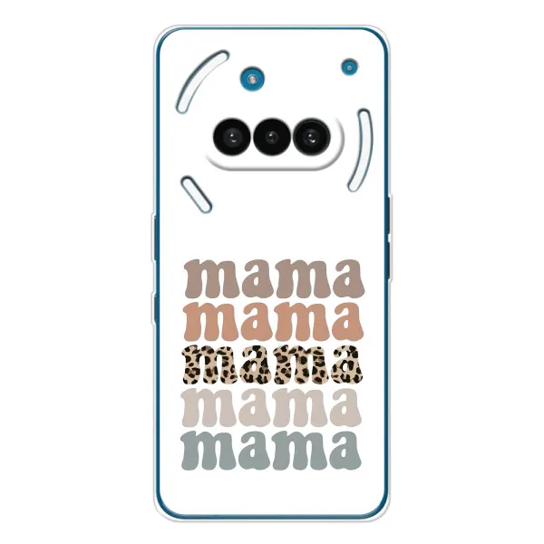 Чехол с принтом «Текстовый коллаж мама» для Nothing Phone (3a) Чехол с принтом «Текстовый коллаж мама» для Nothing Phone (3a)