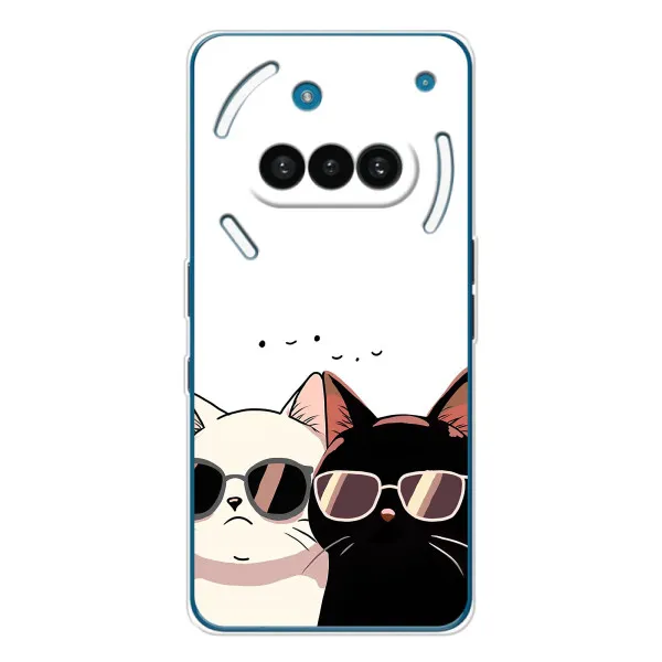 Чехол с принтом «Коты в очках» для Nothing Phone (3a) Чехол с принтом «Коты в очках» для Nothing Phone (3a)
