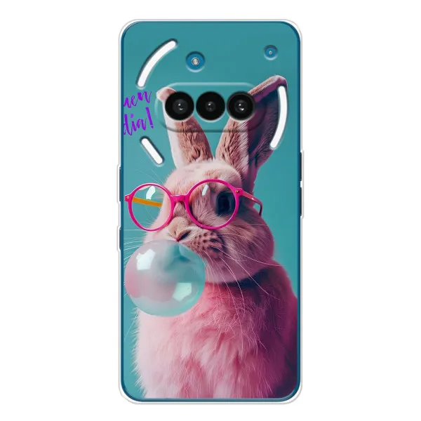 Чехол с принтом «Кролик в очках» для Nothing Phone (3a) Чехол с принтом «Кролик в очках» для Nothing Phone (3a)