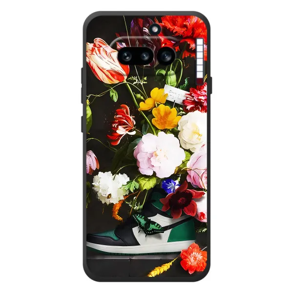 Чехол с принтом «Nike цветы» для Nothing Phone (4a)