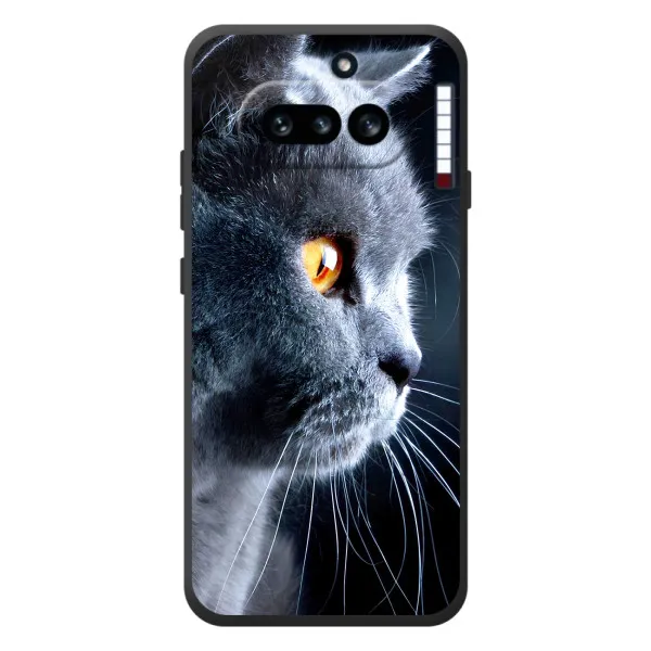Чехол с принтом «Серый Кот» для Nothing Phone (4a)