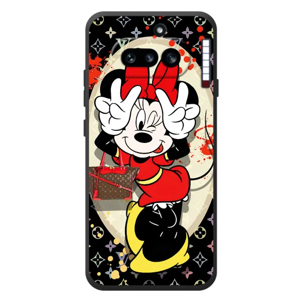 Чехол с принтом «Минни peace» для Nothing Phone (4a)