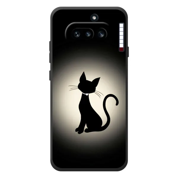 Чехол с принтом «Силуэт котика» для Nothing Phone (4a)