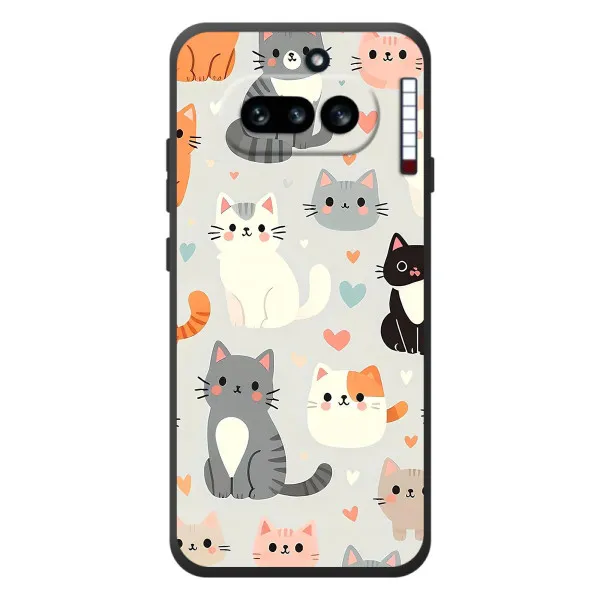 Чехол с принтом «Коллаж котов» для Nothing Phone (4a)