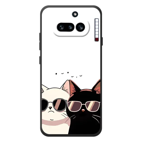 Чехол с принтом «Коты в очках» для Nothing Phone (4a)