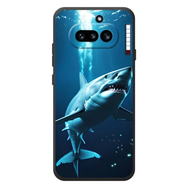 Чехол с принтом «Акула под водой» для Nothing Phone (4a)