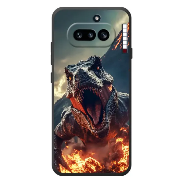 Чехол с принтом «Огненный динозавр» для Nothing Phone (4a)