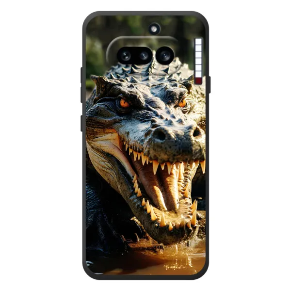 Чехол с принтом «Опасный крокодил» для Nothing Phone (4a)