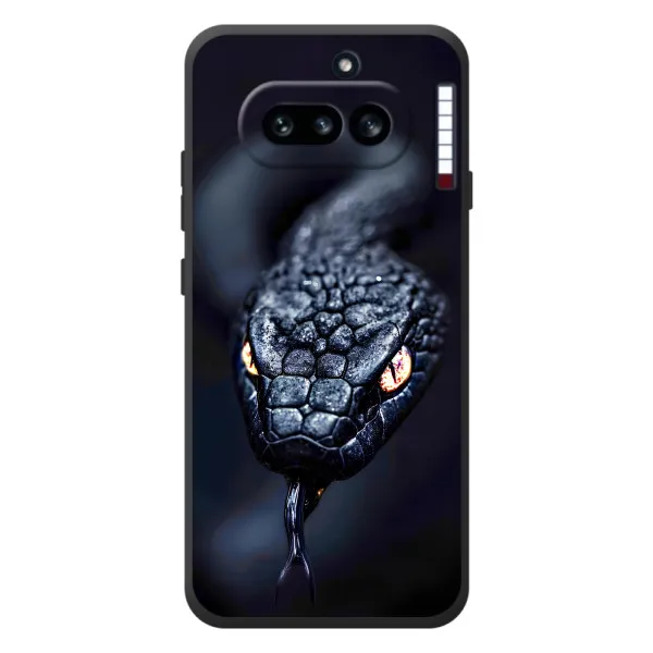 Чехол с принтом «Черная змея» для Nothing Phone (4a)