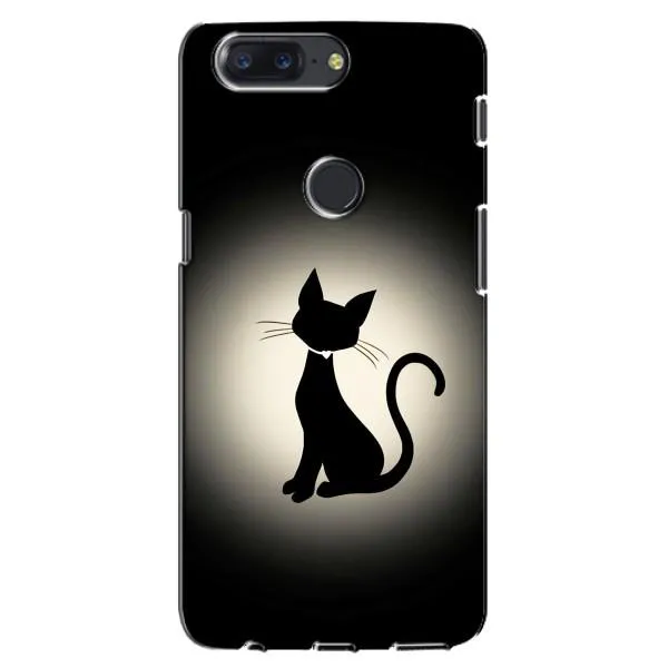 Чехол с принтом «Силуэт котика» для OnePlus 5T