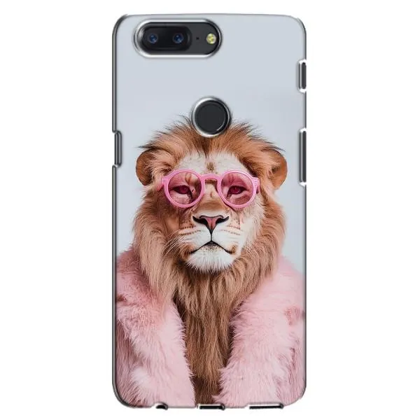 Чехол с принтом «Лев в очках» для OnePlus 5T