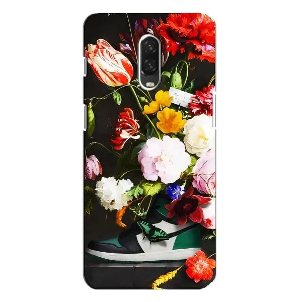 Чехол с принтом «Nike цветы» для OnePlus 6T Чехол с принтом «Nike цветы» для OnePlus 6T