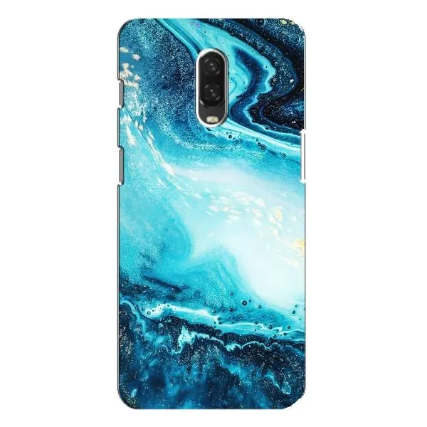 Чехол с принтом «Голубой мрамор» для OnePlus 6T