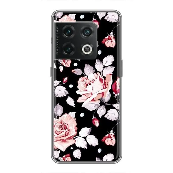 Чехол с принтом «Цветочки на черном» для OnePlus 10 Pro Чехол с принтом «Цветочки на черном» для OnePlus 10 Pro
