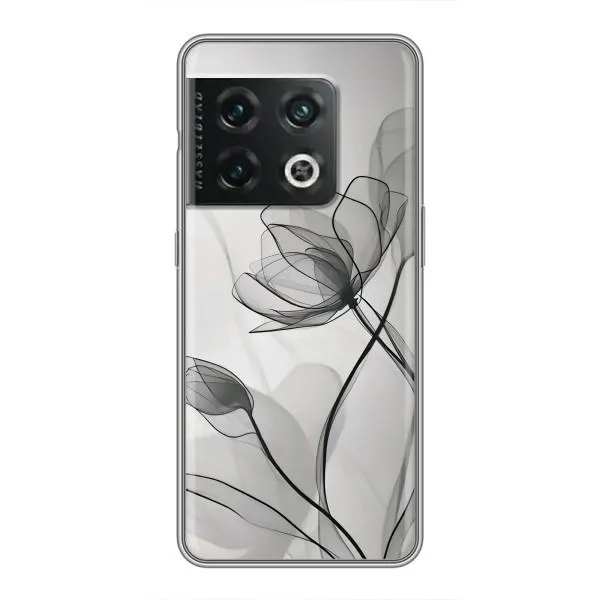 Чехол с принтом «Черные цветы» для OnePlus 10 Pro Чехол с принтом «Черные цветы» для OnePlus 10 Pro