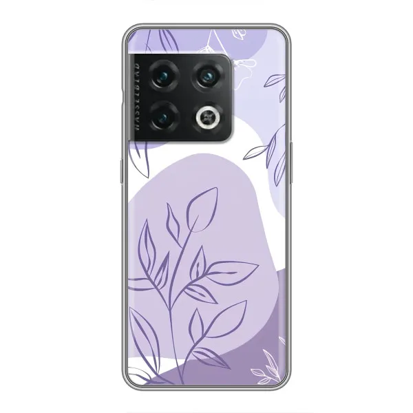 Чехол с принтом «Фиолетовые листья абстракция» для OnePlus 10 Pro
