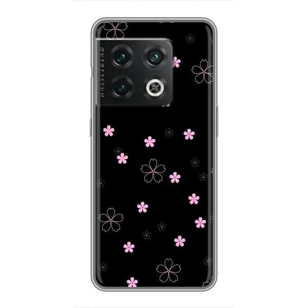 Чехол с принтом «Розовые цветы на черном» для OnePlus 10 Pro Чехол с принтом «Розовые цветы на черном» для OnePlus 10 Pro