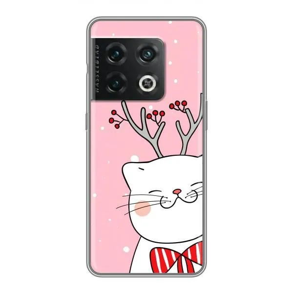 Чехол с принтом «Зимний кот» для OnePlus 10 Pro Чехол с принтом «Зимний кот» для OnePlus 10 Pro