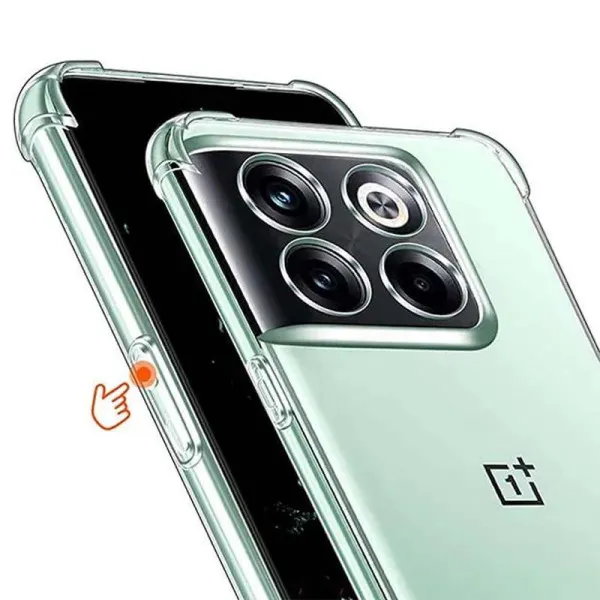 TPU чохол GETMAN Ease logo посилені кути Full Camera для OnePlus 10T — Прозорий — фото 3 TPU чохол GETMAN Ease logo посилені кути Full Camera для OnePlus 10T — Прозорий — фото 3