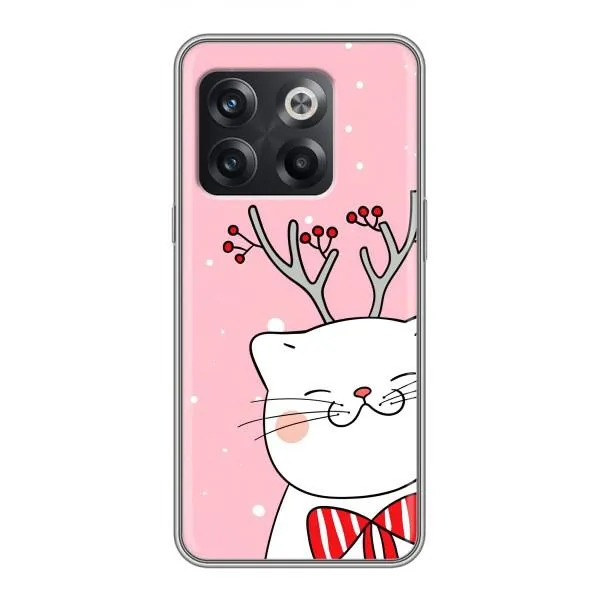 Чехол с принтом «Зимний кот» для OnePlus 10T Чехол с принтом «Зимний кот» для OnePlus 10T
