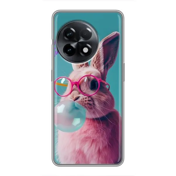 Чехол с принтом «Кролик в очках» для OnePlus 11