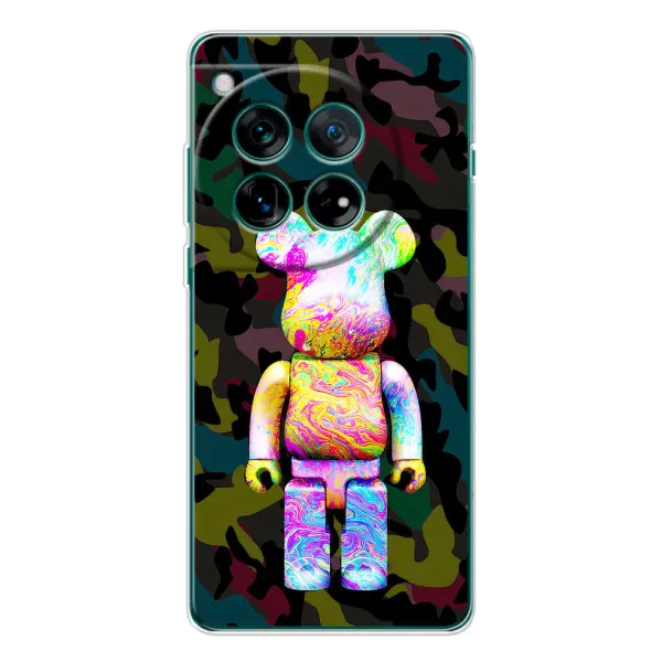 Чехол с принтом «Яркий Bearbrick» для OnePlus 12