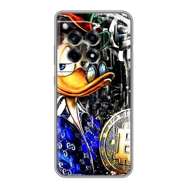 Чехол с принтом «Биткойн Скрудж» для OnePlus 12R