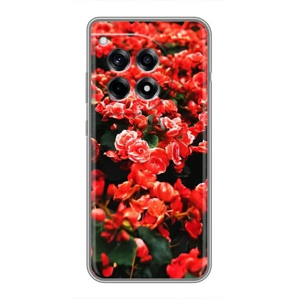 Чехол с принтом «Цветы красные» для OnePlus 12R Чехол с принтом «Цветы красные» для OnePlus 12R