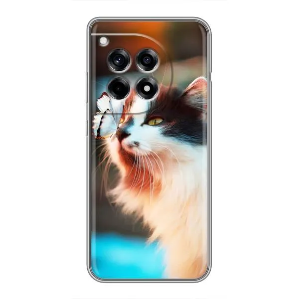 Чехол с принтом «Котик с бабочкой» для OnePlus 12R Чехол с принтом «Котик с бабочкой» для OnePlus 12R