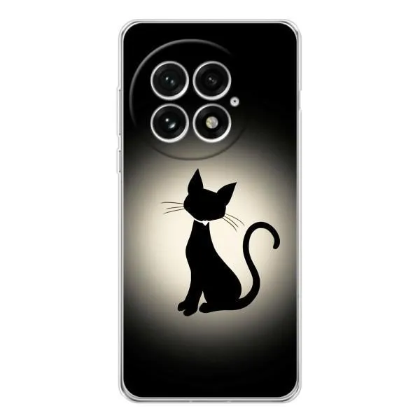Чехол с принтом «Силуэт котика» для OnePlus 13 Чехол с принтом «Силуэт котика» для OnePlus 13